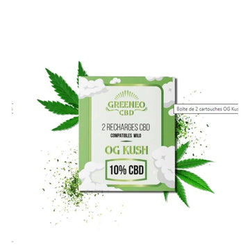 Boîte de 2 Cartouches Og Kush - Wilo x Greeneo