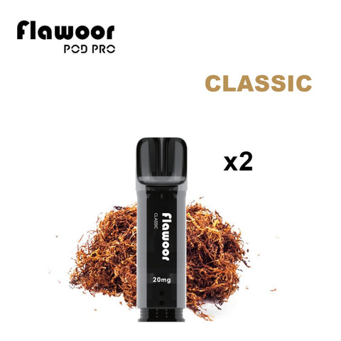 Découvrez les cartouches Classic Brun Flawoor Pod Pro, avec résistances mesh pour une vapeur riche et savoureuse. Compatibles Flawoor, Elfa Pro, Tappo Air & Wilo. 2x2ml – Jusqu’à 1200 bouffées. Disponible sur CBDeer !