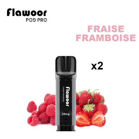 CARTOUCHE FRAISE FRAMBOISE / 2PCS - FLAWOOR POD PRO - Premium cartouche flawoor from FLAWOOR - Just $8.90! Shop now at CBDeer