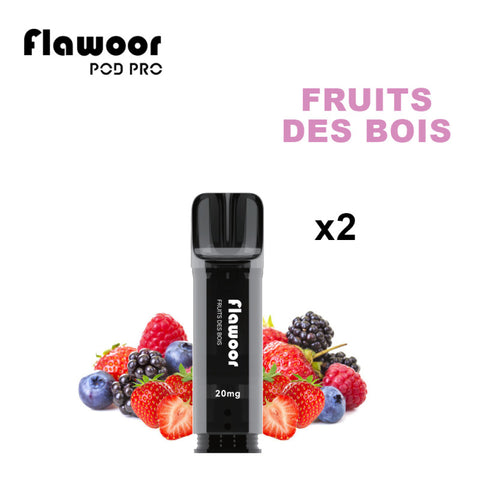 Découvrez la cartouche Fruits des Bois Flawoor Pod Pro, un mix fruité et sauvage. Compatibles Flawoor, Elfa Pro, Tappo Air & Wilo. 2x2ml – Jusqu’à 1200 bouffées. Disponible sur CBDeer !