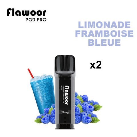 CARTOUCHE LIMONADE FRAMBOISE BLEUE/ 2PCS - FLAWOOR POD PRO (Copie) - Premium cartouche flawoor from FLAWOOR - Just $8.90! Shop now at CBDeer