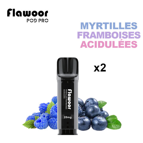 CARTOUCHE MYRTILLES FRAMBOISES ACCIDULÉES/ 2PCS - FLAWOOR POD PRO - Premium cartouche flawoor from FLAWOOR - Just $8.90! Shop now at CBDeer