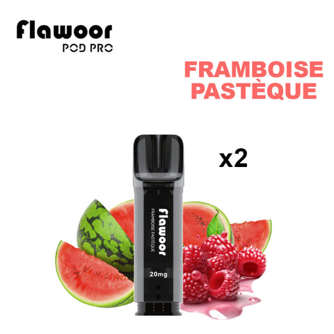 Découvrez la cartouche Pastèque Framboise Flawoor Pod Pro, un mélange frais et fruité. Compatibles Flawoor, Elfa Pro, Tappo Air & Wilo. 2x2ml – Jusqu’à 1200 bouffées. Disponible sur CBDeer !