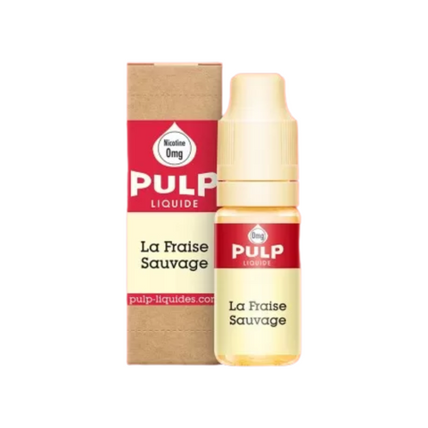 e-liquide Fraise Sauvage 10ml de Pulp, une saveur authentique de fraise sauvage, sucrée et légèrement acidulée. Disponible en 0, 3, 6 et 12 mg de nicotine, fabriqué en France !