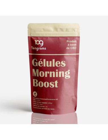 Visuel des Gélules Morning Boost CBD de la marque Tengrams vendu chez CBDeer 