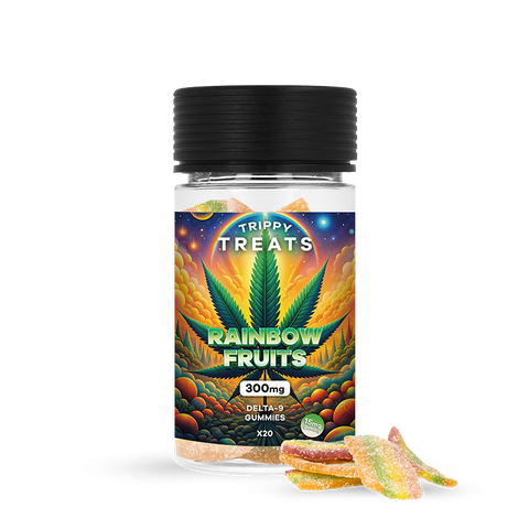 Gummies Delta-9 15 mg - Rainbow Fruits - Premium Gummies Delta 9 from TRIPPY TREATS - Just $29.90! Shop now at CBDeer