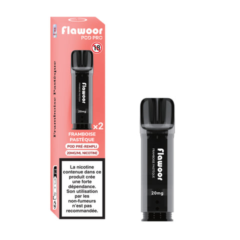 Découvrez la cartouche Pastèque Framboise Flawoor Pod Pro, un mélange frais et fruité. Compatibles Flawoor, Elfa Pro, Tappo Air & Wilo. 2x2ml – Jusqu’à 1200 bouffées. Disponible sur CBDeer !