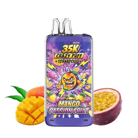 Crazy Puff 35K 20mg – Mango Passion Fruit
