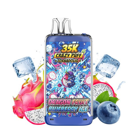 Crazy Puff 35K 20mg – Dragon Fruit Blueberry Ice