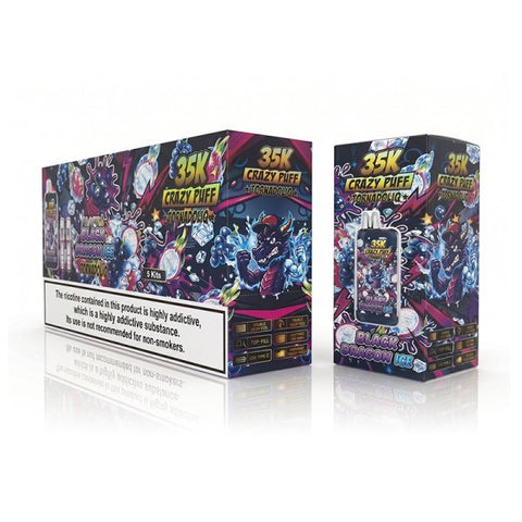 Crazy Puff 35K 20mg – Black Dragon Ice
