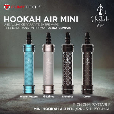 E-CHICHA PORTABLE HOOKAH AIR MINI – FUMYTECH