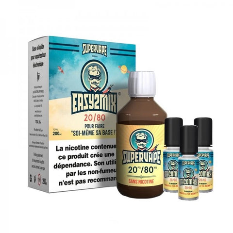 Easy2Mix 200ml 20PG / 80VG – 3mg de nicotine – Supervape - Premium Easy2Mix from Supervape - Just $0! Shop now at CBDeer