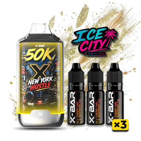 Ice City 50K 20mg – New York Hustle (Cherry Lime Raspberry Ice)