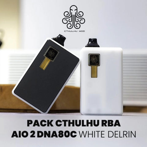Cthulhu RBA AIO 2 DNA80C White Delrin – Cthulhu Mod - Premium  from CBDeer - Just $0! Shop now at CBDeer