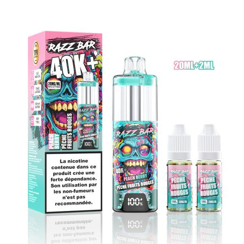 RazzBar 40K+ MTL/RDL 20mg – Peach Berry