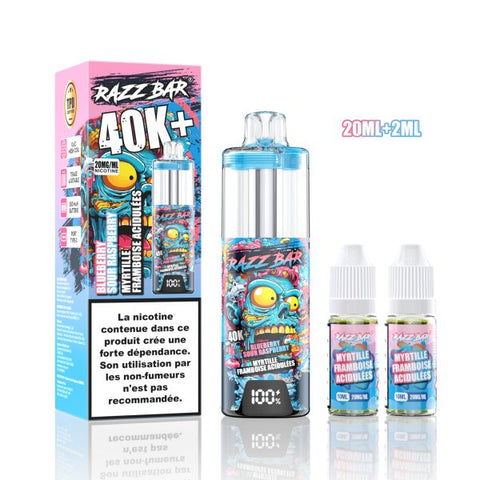 RazzBar 40K+ MTL/RDL 20mg – Blueberry Sour Raspberry