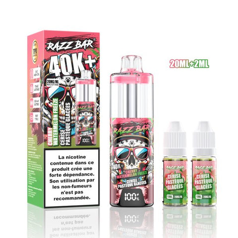 RazzBar 40K+ MTL/RDL 20mg – Cherry Watermelon Freeze