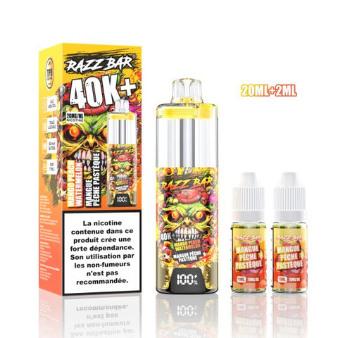 RazzBar 40K+ MTL/RDL 20mg – Mango Peach Watermelon