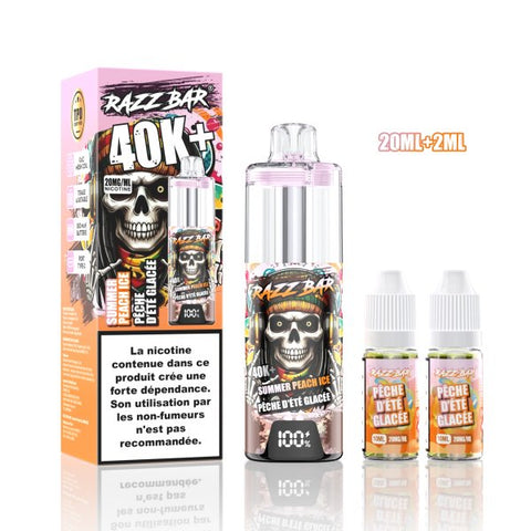 RazzBar 40K+ MTL/RDL 20mg – Summer Peach Ice