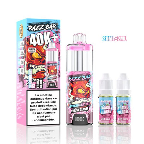 RazzBar 40K+ MTL/RDL 20mg – Strawberry Ice