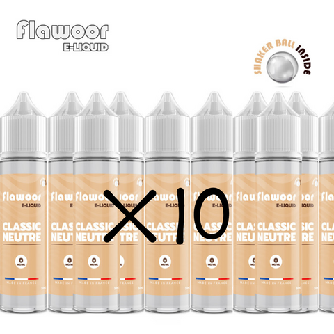 Pack 10pcs Classic NEUTRE 50ML - FLAWOOR E-LIQUID - Premium e-liquide from LEMOTION - Just $99.90! Shop now at CBDeer