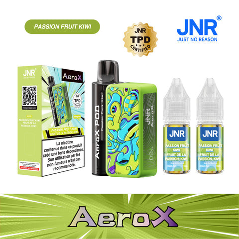 Puff AEROX JNR Passion Fruit Kiwi 32000 bouffées saveur kiwi fruit de la passion frais