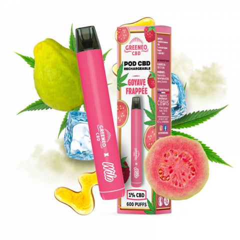 Pod Rechargeable Goyave Frappée - Wilo x Greeneo