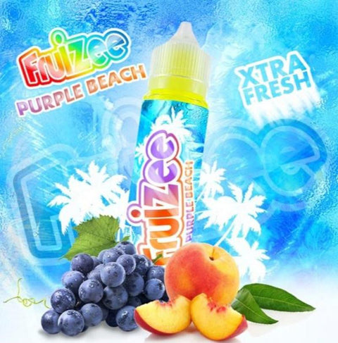 Prix: 11,90€ - E-liquide PURPLE BEACH pas cher pour cigarette électronique en 50ml de la marque Fruizee vendu chez CBDeer 