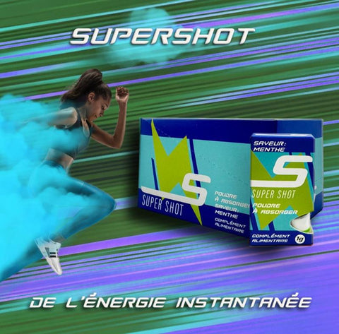 SUPER SHOT - Sniffy - Poudre énergisante par voie orale. Une solution pratique et gourmande pour un regain d'énergie instantané, disponible en 9 saveurs délicieuses chez CBDeer 