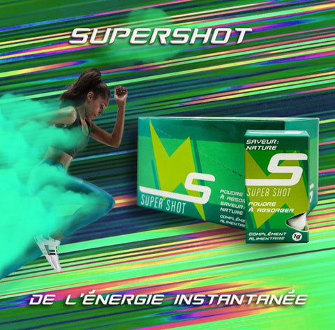 SUPER SHOT - Sniffy - Poudre énergisante par voie orale. Une solution pratique et gourmande pour un regain d'énergie instantané, disponible en 9 saveurs délicieuses chez CBDeer 