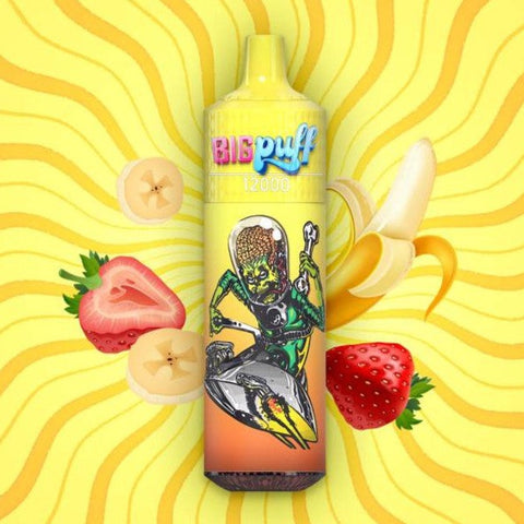 STRAWBERRY BANANA 12000 PUFFS - TORNADO BIG PUFF - Premium  from CBDeer - Just $0! Shop now at CBDeer