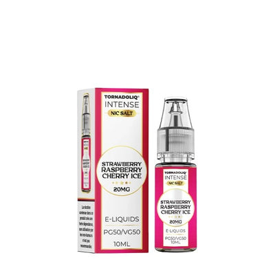 Strawberry Raspberry Cherry Ice Nic Salts 10ml – Intense By Tornadoliq