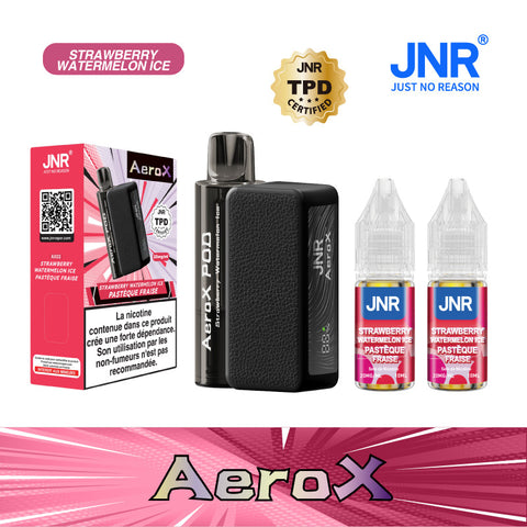 Puff AEROX JNR Strawberry Watermelon Ice 32000 bouffées saveur pastèque fraise frais