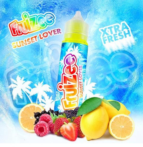 Prix: 11,90€ - E-liquide SUNSET LOVER pas cher pour cigarette électronique en 50ml de la marque Fruizee vendu chez CBDeer 