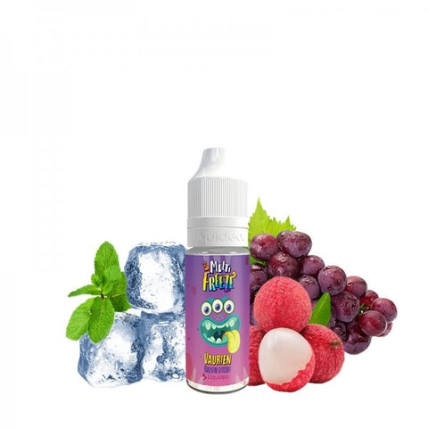 Flacon de e-liquide Vaurien 10ml - Liquideo Multifreeze, saveur litchi et raisin rouge glacé