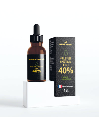 HUILE CBD CBG CBN FULL SPECTRUM 40 % – WHITE RABBIT