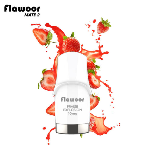 CARTOUCHE FRAISE EXPLOSION / 2PCS - FLAWOOR MATE 2 - Premium cartouche from FLAWOOR - Just $8.90! Shop now at CBDeer