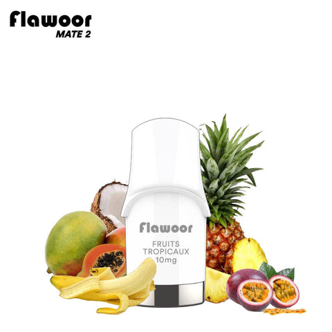 CARTOUCHE FRUITS TROPICAUX / 2PCS - FLAWOOR MATE 2 - Premium cartouche from FLAWOOR - Just $8.90! Shop now at CBDeer