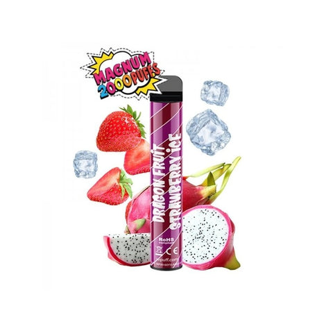 DRAGON FRUIT STRAWBERRY ICE 2000 PUFFS - WPUFF MAGNUM - Premium  from LIQUIDEO - Just $9.90! Shop now at CBDeer