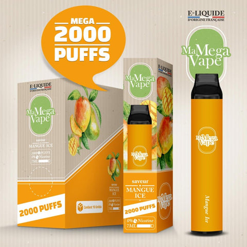 MANGUE ICE 2000 PUFFS - MA MEGA VAPE - Premium  from MA MEGA VAPE - Just $9.90! Shop now at CBDeer