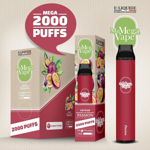PASSION 2000 PUFFS - MA MEGA VAPE - Premium  from MA MEGA VAPE - Just $9.90! Shop now at CBDeer